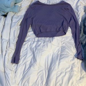 This crop top is purple and it’s from a small Business I don’t remember the name